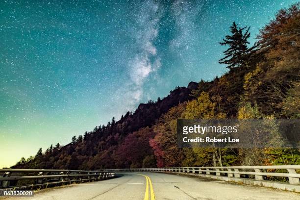 a journey to the heavens - blue ridge parkway stock pictures, royalty-free photos & images