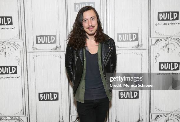 Singer-songwriter Noah Gundersen discusses his new album "White Noise" at Build Studio on October 20, 2017 in New York City.