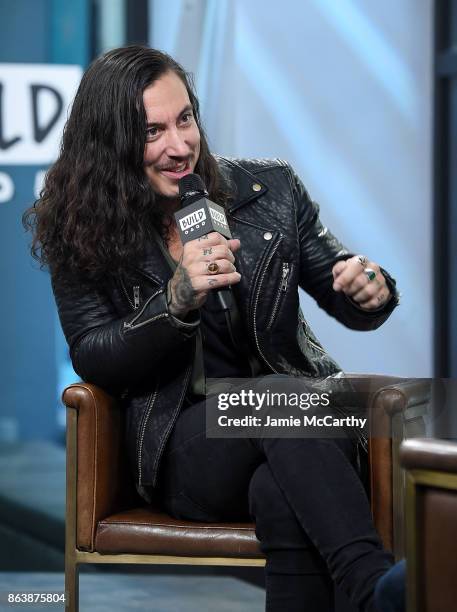 Noah Gundersen visits the Build series to discuss his new Album "White Noise" at Build Studio on October 20, 2017 in New York City.