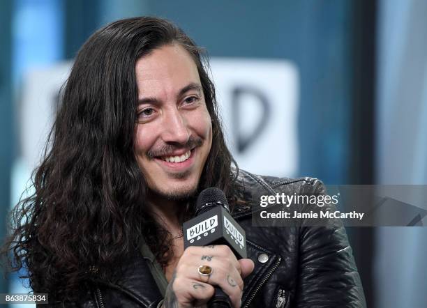 Noah Gundersen visits the Build series to discuss his new Album "White Noise" at Build Studio on October 20, 2017 in New York City.