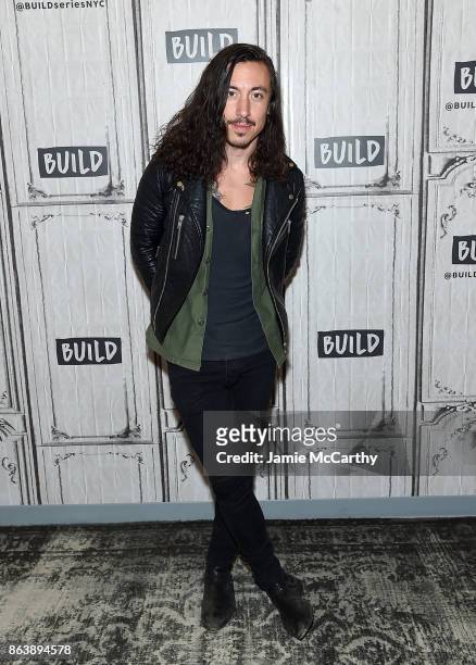 Noah Gundersen visits the Build series to discuss his new Album "White Noise" at Build Studio on October 20, 2017 in New York City.