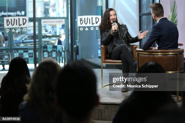 Singer-songwriter Noah Gundersen discusses his new album "White Noise" at Build Studio on October 20, 2017 in New York City.