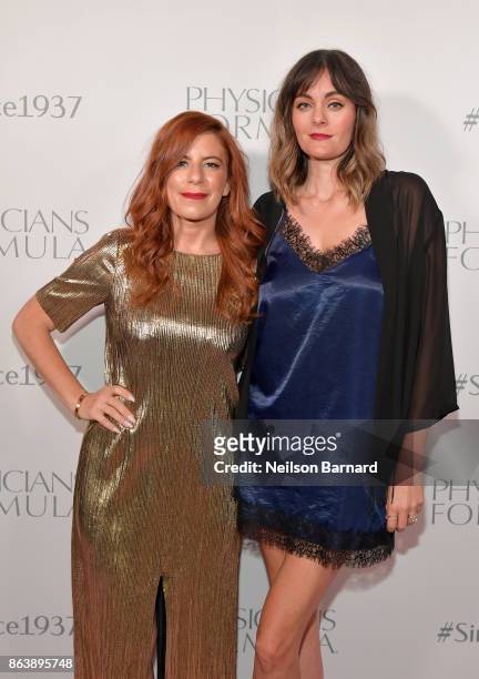 Michelle Pesce and Jill Lamoureux at Physicians Formula's 80th Anniversary at Beauty & Essex on October 19, 2017 in Los Angeles, California.