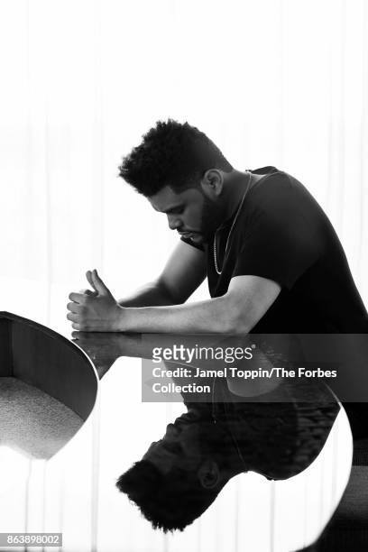 The Weeknd is photographed for Forbes Magazine on June 2, 2017 at the Mohegan Sun in Uncasville, Connecticut. PUBLISHED IMAGE. CREDIT MUST READ:...