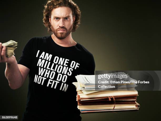 Actor and comedian T.J. Miller is photographed for Forbes Magazine on May 25, 2017 in Los Angeles, California. PUBLISHED IMAGE. CREDIT MUST READ:...