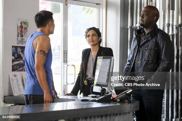 Clear History" -- Pictured: Ion Overman as Elena Ruiz and Richard T. Jones as Detective Tommy Cavanaugh. Tanner's previous company claims Sophe was...
