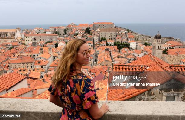 the walls of dubrovnik - marianna wall stock pictures, royalty-free photos & images