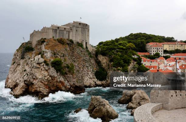 the walls of dubrovnik - marianna wall stock pictures, royalty-free photos & images