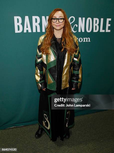 Tori Amos promotes her new album "Native Invader" at Barnes & Noble Union Square on October 20, 2017 in New York City.