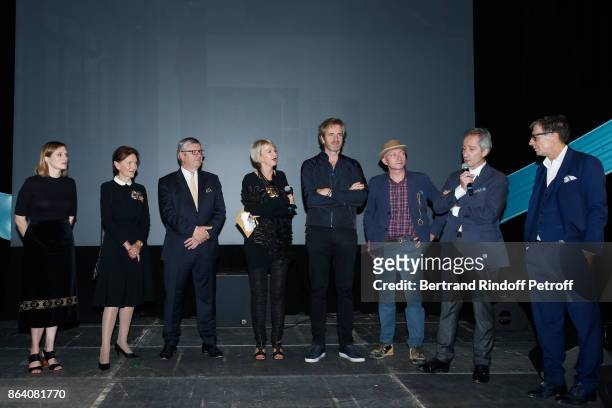 Anne-Claire Schmitz, Daniele Ricard, President of the Ricard Foundation, Philippe Savinel, Director of the Ricard Foundation, Colette Barbier, owner...