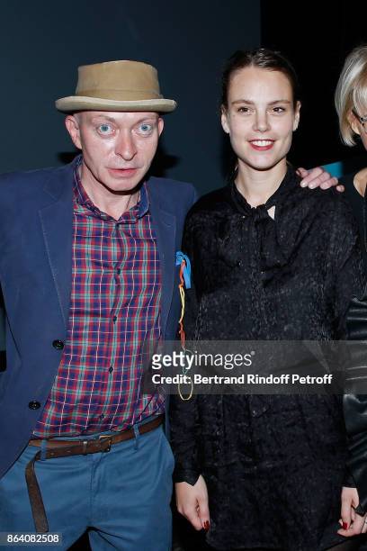 Managing Editor at "Beaux Arts magazine", Fabrice Bousteau and Laureate of the 19th Ricard Corporate Foundation Award Caroline Mesquita attend the...