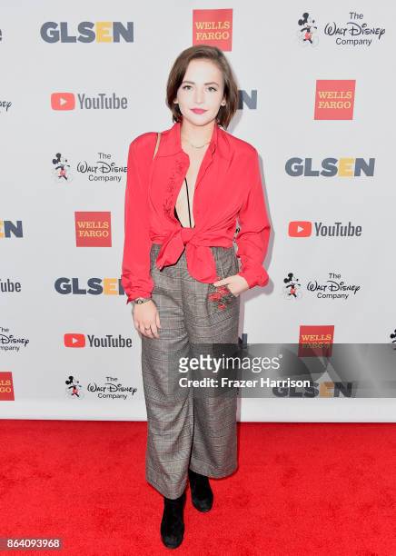 Alexis G. Zall at the 2017 GLSEN Respect Awards at the Beverly Wilshire Four Seasons Hotel on October 20, 2017 in Beverly Hills, California.
