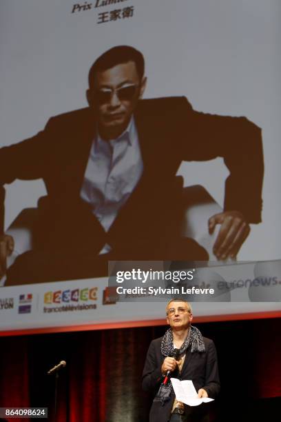 Olivier Assayas attends The Lumiere Prize ceremony during 9th Film Festival Lumiere on October 20, 2017 in Lyon, France.