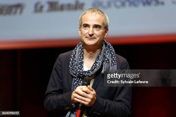 Olivier Assayas attends The Lumiere Prize ceremony during 9th Film Festival Lumiere on October 20, 2017 in Lyon, France.