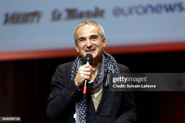 Olivier Assayas attends The Lumiere Prize ceremony during 9th Film Festival Lumiere on October 20, 2017 in Lyon, France.