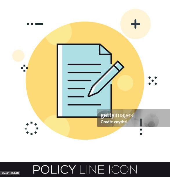 policy line icon - flood damage stock illustrations