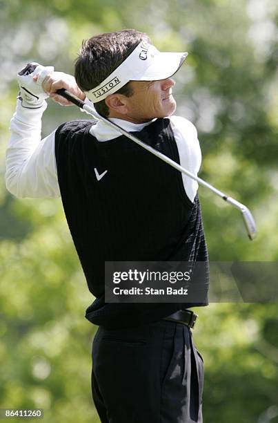 Brian Henninger in action during the second round of the Rex Hospital Open, May 8 held at TPC of Wakefield Plantation, Raleigh, N.C. Eric Axley shot...