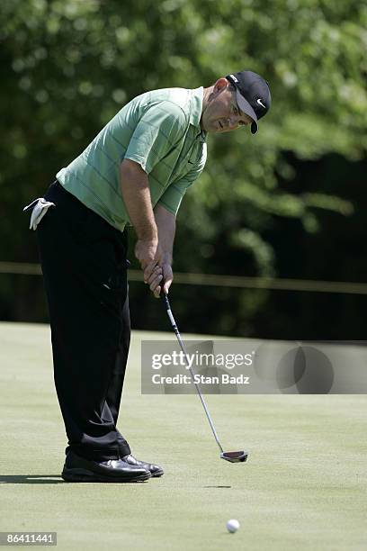 Greg Chalmers in action during the second round of the Rex Hospital Open, May 8 held at TPC of Wakefield Plantation, Raleigh, N.C. Eric Axley shot 14...