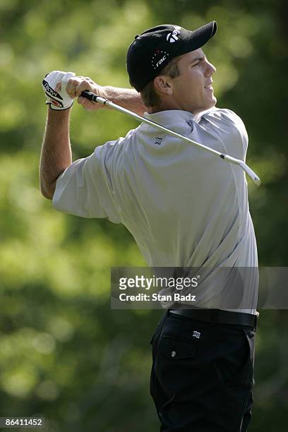 Bradley Haeven in action during the second round of the Rex Hospital Open, May 8 held at TPC of Wakefield Plantation, Raleigh, N.C. Eric Axley shot...