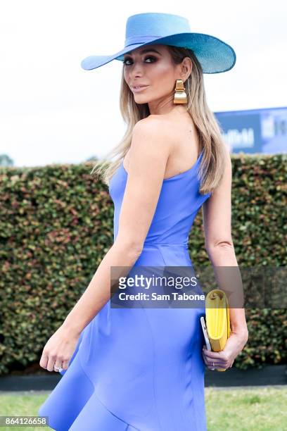 Nadia Bartel attends Caulfield Cup Day at Caulfield Racecourse on October 21, 2017 in Melbourne, Australia.
