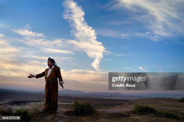 Gaugameles Plain, Regional Government of Kurdistan-Iraq. Shukur Hamu Hassan, the head of Surchi Badina tribe tells the story of the Gaugameles Battle...