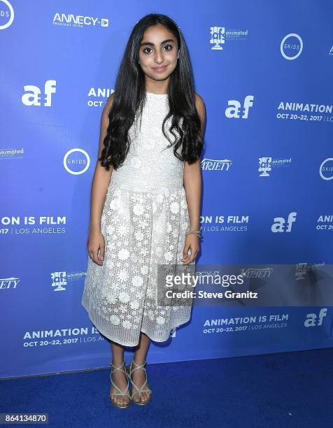 Saara Chaudry arrives at the Premiere Of Gkids' "The Breadwinner" at TCL Chinese 6 Theatres on October 20, 2017 in Hollywood, California.