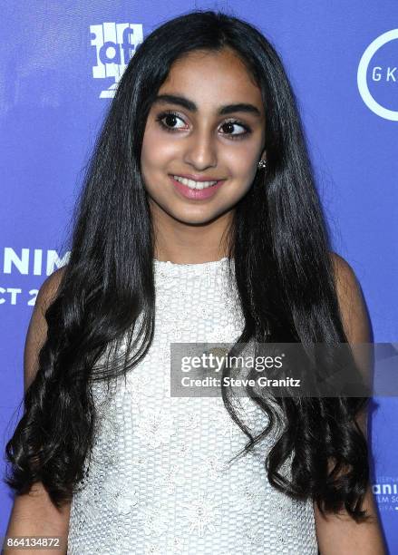 Saara Chaudry arrives at the Premiere Of Gkids' "The Breadwinner" at TCL Chinese 6 Theatres on October 20, 2017 in Hollywood, California.