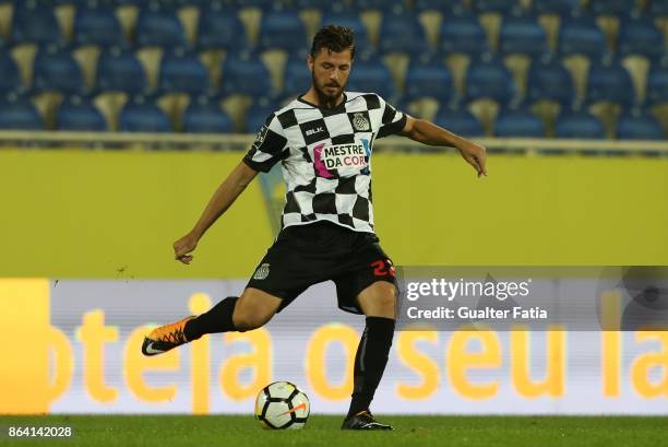 Boavista FC defender Stephane Sparagna from France in action during the Primeira Liga match between GD Estoril Praia and Boavista FC at Estadio...