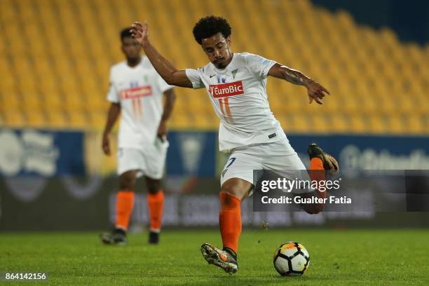 Estoril Praia midfielder Lucas Evangelista from Brazil in action during the Primeira Liga match between GD Estoril Praia and Boavista FC at Estadio...