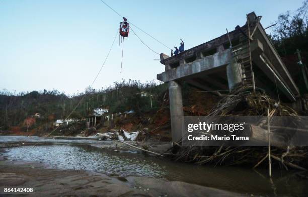 Destroyed Rope Bridge Broken Rope Bridge Photos and Premium High Res Pictures - Getty Images