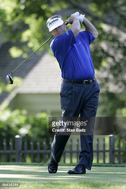 Bobby Wadkins, first round of the FORD Senior Players Championship, July 7 held at the TPC of Michigan, Dearborn, Michigan. Peter Jacobsen shot 15...