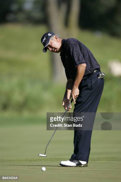 Morris Hatalsky, first round of the FORD Senior Players Championship, July 7 held at the TPC of Michigan, Dearborn, Michigan. Peter Jacobsen shot 15...