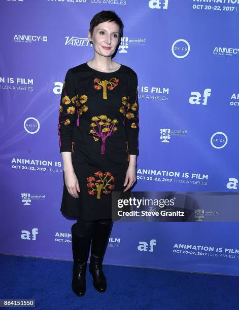 Director Nora Twomey arrives at the Premiere Of Gkids' "The Breadwinner" at TCL Chinese 6 Theatres on October 20, 2017 in Hollywood, California.