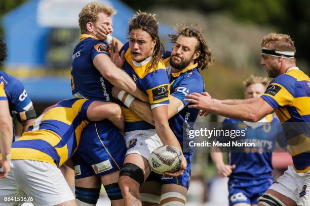 Jesse Parete of Steamers during the Mitre 10 Cup Semi Final match between Bay of Plenty and Otago on October 21, 2017 in Tauranga, New Zealand.