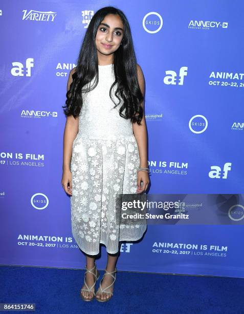 Saara Chaudry arrives at the Premiere Of Gkids' "The Breadwinner" at TCL Chinese 6 Theatres on October 20, 2017 in Hollywood, California.