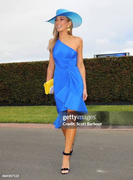 Nadia Bartel attends Caulfield Cup Day at Caulfield Racecourse on October 21, 2017 in Melbourne, Australia.