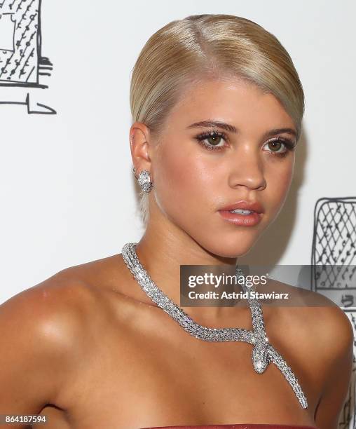 Sofia Richie attends Bulgari 5th Avenue flagship store opening on October 20, 2017 in New York City.