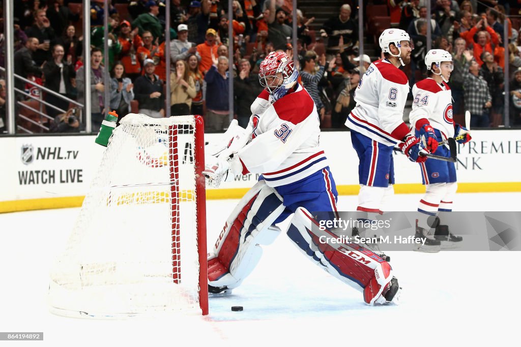 Montreal Canadiens v Anaheim Ducks