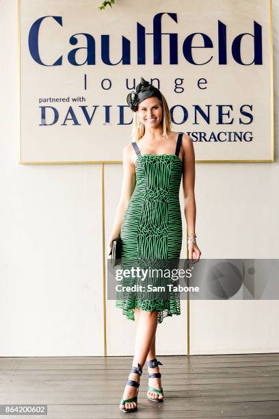 Natalie Roser attends Caulfield Cup Day at Caulfield Racecourse on October 21, 2017 in Melbourne, Australia.