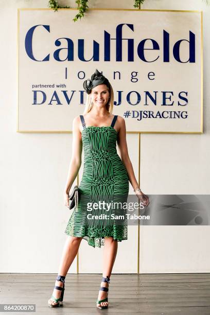 Natalie Roser attends Caulfield Cup Day at Caulfield Racecourse on October 21, 2017 in Melbourne, Australia.