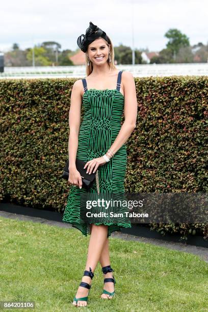 Natalie Roser attends Caulfield Cup Day at Caulfield Racecourse on October 21, 2017 in Melbourne, Australia.