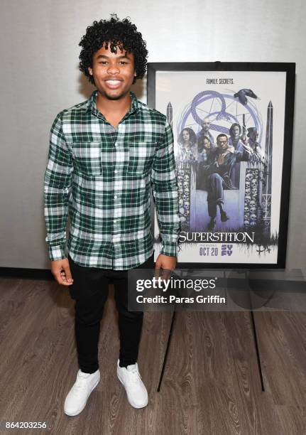 Actor Isaiah John at "Superstition" Private Screening on October 20, 2017 in Atlanta, Georgia.