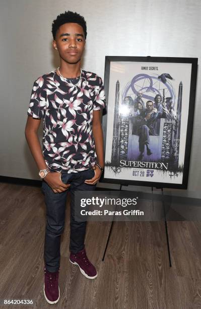 Actor Myles Truitt at "Superstition" Private Screening on October 20, 2017 in Atlanta, Georgia.