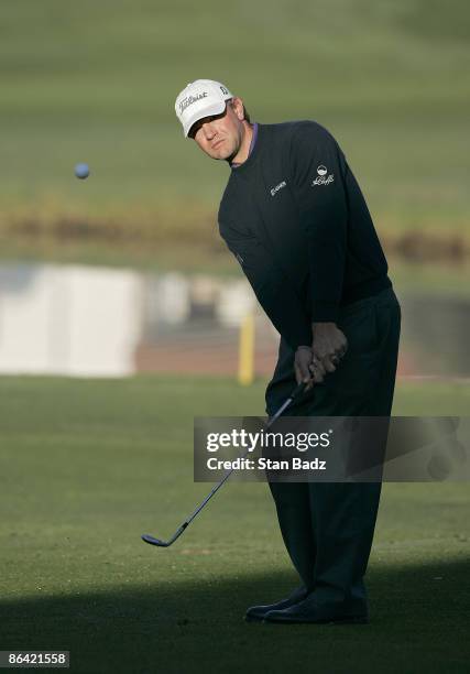 Lucas Glover during the first round of the 2006 Accenture Match Play Championship at the La Costa Resort & Spa in Carlsbad, California on February...