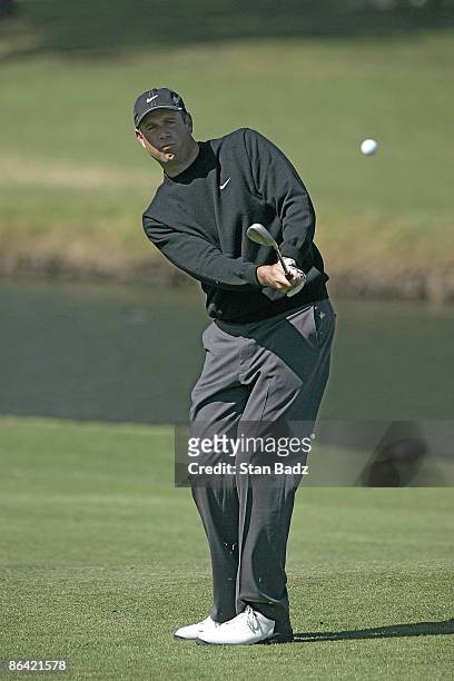 Stewart Cink during the first round of the 2006 Accenture Match Play Championship at the La Costa Resort & Spa in Carlsbad, California on February...