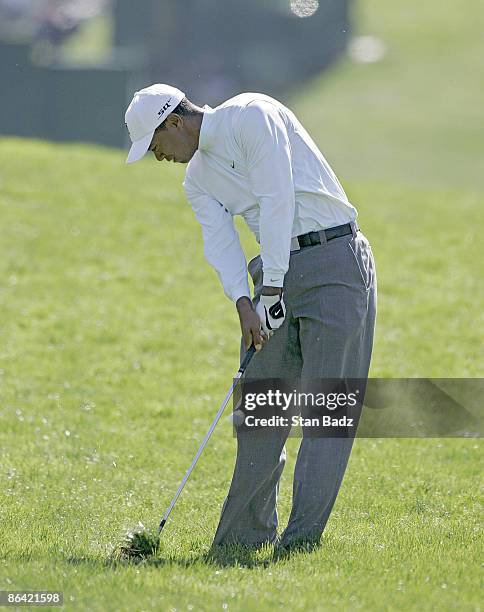 Tiger Woods during the first round of the 2006 Accenture Match Play Championship at the La Costa Resort & Spa in Carlsbad, California on February 22,...