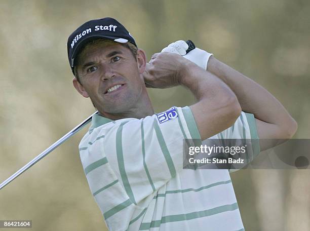 Padraig Harrington during the first round of the 2006 Accenture Match Play Championship at the La Costa Resort & Spa in Carlsbad, California on...