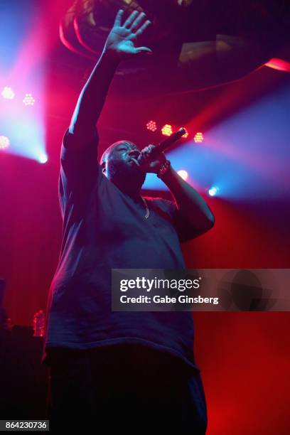 Rapper Killer Mike of Run the Jewels performs at Brooklyn Bowl Las Vegas on October 20, 2017 in Las Vegas, Nevada.