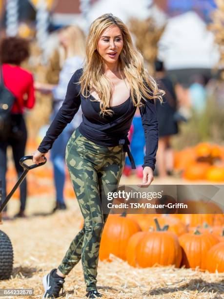 Tess Broussard is seen at the pumpkin patch on October 20, 2017 in Los Angeles, California.