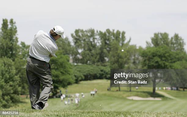 Gil Morgan competes in the third and final round of the Allianz Championship held at Glen Oaks Country Club in West Des Moines, IA, on June 4, 2006.